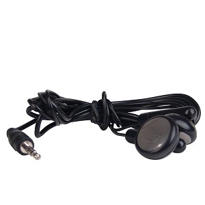 Stereo Headphones Earbud w/2.5mm Audio Jack (Black)