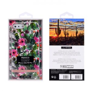 SO SEVEN MEXICO PINK FLOWER IPHONE 7 PLUS 8 PLUS backcover