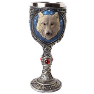 Decorative Fantasy Wolf Goblet
