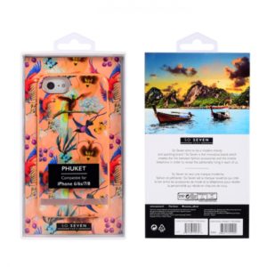 SO SEVEN PUCKET ORANGE PARROT IPHONE 6 7 8 backcover