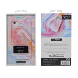 SO SEVEN CARRARE MARBLE IPHONE 7 8 pink backcover