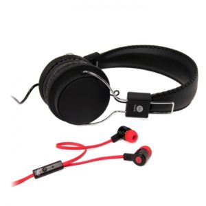MUVIT LIFE STEREO HEADPHONES WITH MICROPHONE black