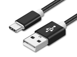 Charging Cable USB Type-C - 1,0 Meter (Black-Nylon)