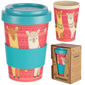 Bambootique Eco Friendly Llama Design Travel Cup/Mug
