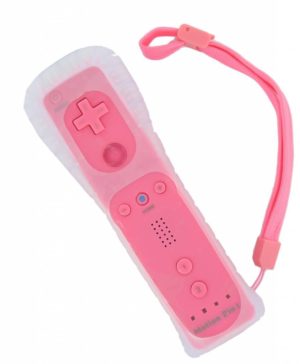 Remote control for Wii and Wii U with Motion + Pink