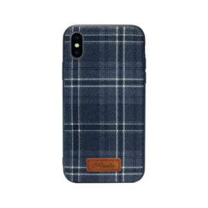 Protector Remax, For iPhone X, TPU, Blue plaid - 51569