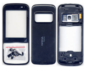 Προσοψη Για Nokia N79 Μαυρη Full OEM Με Μαυρο Τζαμι-Πλαστικα Κουμπακια