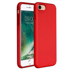 Θηκη Liquid Silicone για Apple iPhone 7/8 Κοκκινη