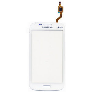 Τζαμι Για Samsung i8262 Galaxy Core Duos / i8260 Ασπρο Με Τρυπα Καμερας 3G,Με Καμπυλωτο Flex Grade A