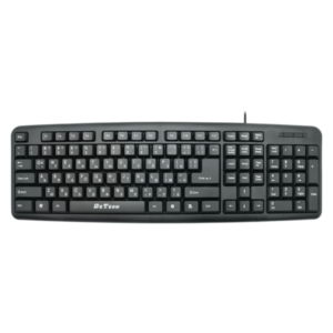 Keyboard DeTech DE6083, PS2, Cyrillic, Black - 6083