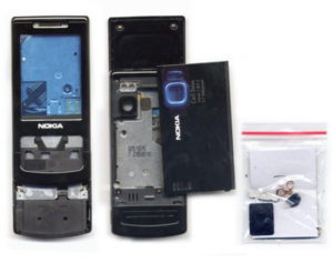 Προσοψη Για Nokia 6500 Slide Ασημι Εμπρος Οθονης Με Τζαμι-Πισω Χωρις Αρθρωση Με Πλαστικα Κουμπακια OEM