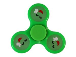 Fidget Spinner Toy - EMOJI PEACE GREEN (GLOW IN THE DARK)