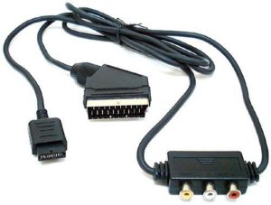 RGB Scart Cable with Audio Output ps1 ps2 ps3