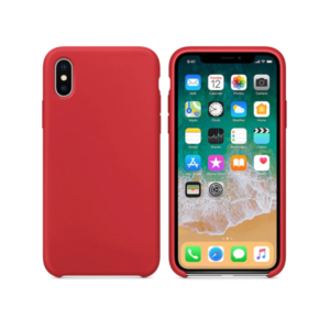 Silicone case No brand, For Apple iPhone X/XS, Soft touch, Red - 51648