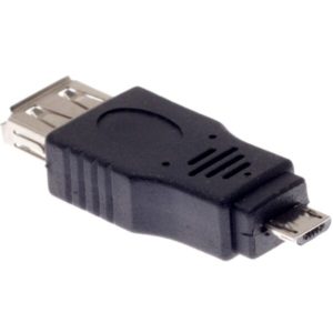 Αντάπτορας USB AF to Micro USB 5P M, DeTech, Μαύρο - 17136