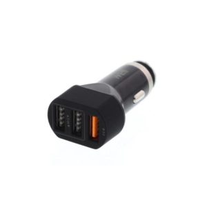 Universal 3 PORT Quick Car Charger Well PSUP-USB-QC354BK-WL ( 74368 )