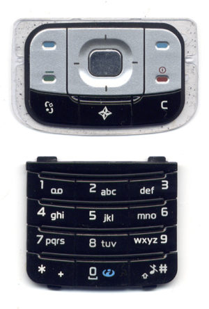 Πληκτρολογιο Για Nokia 6110 Navigator Μαυρο Set Πανω-Κατω OEM