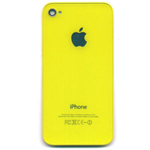 Καλυμμα Μπαταριας Για Apple iPhone 4 Κιτρινο OEM