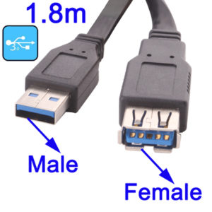 USB 3.0 AM to FM Cable, length: 1.8m