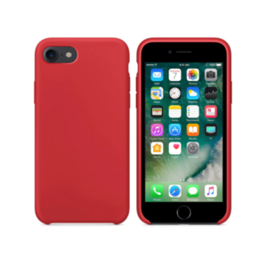 Silicone case No brand, For Apple iPhone 7/8, Soft touch, Red - 51653