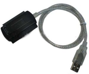 USB 2.0 to IDE 2.5 & SATA Cable (Bulk)