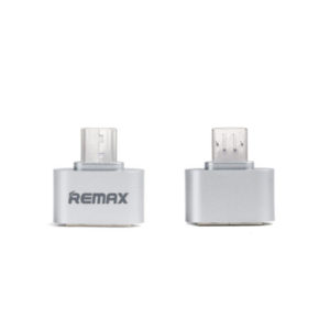 Αντάπτορας USB - Micro USB, Remax RA-OTG, OTG, αργυρός - 17162