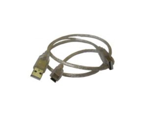 Cable DeTech USB - USB Mini, USB, 30сm, Transperent -18082