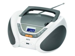 AEG Stereo Radio SR 4358 CD/MP3/USB Grey/White