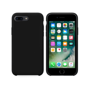 Silicone case No brand, For Apple iPhone 7/8 Plus, Soft touch, Black - 51665