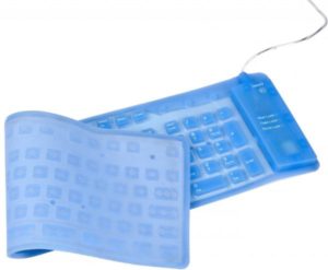 Flexible USB Keyboard Full Size Blue