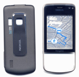Προσοψη Για Nokia 6210 Navigator OEM Μαυρη Εμπρος Οθονης Με Τζαμακι-Πισω Μερος-Με Πλαστικα Κουμπακια