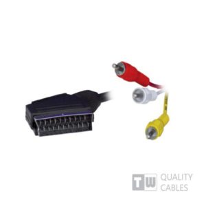 1.5M 3RCA To Scart Cable - Ccs