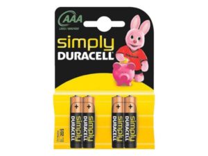 Batterie Duracell Simply MN2400/LR03 Micro AAA (4 Pcs)