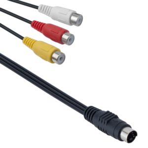 Cable S-Video 7-Pin - 3-RCA female, DeTech - 18249