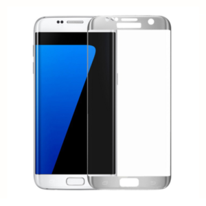 Fullscreen Glass protector, No brand, For Samsung Galaxy S7 Edge, 0.3mm, Silver - 52286