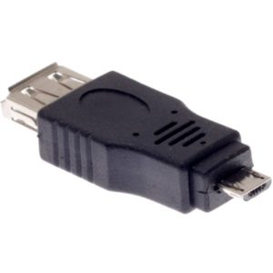 Adapter No brand, USB AF to Micro USB 5P M, Black - 17136