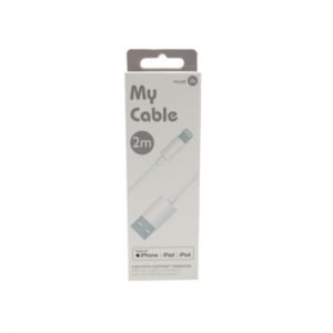 MUVIT LIFE MY CABLE DATA LIGHTNING MFi 2M coral white