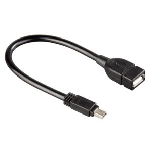 Καλώδιο DeTech USB F – USB Mini, OTG, 30сm – 18001