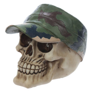 Fantasy Skull with Camouflage Hat Ornament