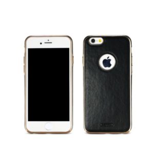Protector for iPhone 6/6S, Remax Beck, Leather, Black - 51439
