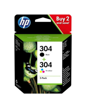 HP Μελάνι Inkjet No.304 2-Pack (3JB05AE)