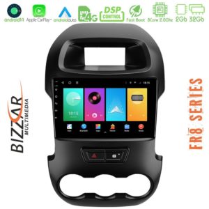 Bizzar fr8 Series Ford Ranger 2012-2016 8core Android 11 2+32gb Navigation Multimedia Tablet 9 u-fr8-Fd0591