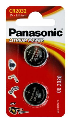 PAN-CR2032L-2 . Panasonic CR2032 μπαταρίες λιθίου 3V 2τμχ