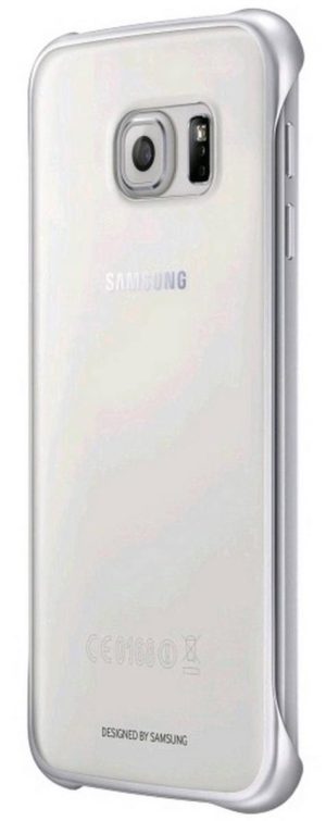 Θήκη Faceplate Samsung Clear Cover EF-QG920BSEGWW για SM-G920F Galaxy S6 Διάφανο - Ασημί