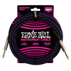 Ernie Ball 6395 Braided Purple - Black 5.50m
