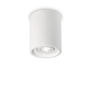 Φωτιστικό οροφής λευκό 230V 1xGU10 OAK PL1 ROUND BIANCO 150420 IDEAL LUX