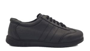 Ανδρικό Δερμάτινο Sneakers - FA551 - Μαύρο