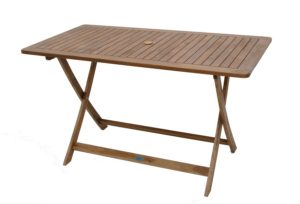 Τραπέζι ξύλινο κήπου-βεράντας πτυσσόμενο ορθογώνιο παραλληλόγραμμο 140 X 75cm ΑΚΑΚΙΑ