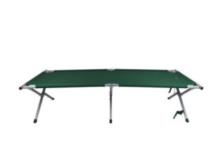 Κρεβάτι-ράντζο πτυσσόμενο αλουμινίου polyester σε θήκη μεταφοράς πράσινο χρώμα 210x80x55,5
