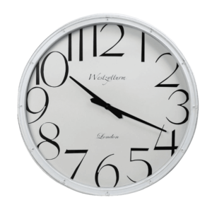 Ρολόι Τοίχου Polyresin Λευκό 76x5,7εκ Espiel ROL630